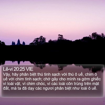 Lê-vi 20:25 VIE Bible Verse Image