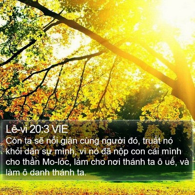 Lê-vi 20:3 VIE Bible Verse Image