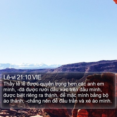 Lê-vi 21:10 VIE Bible Verse Image
