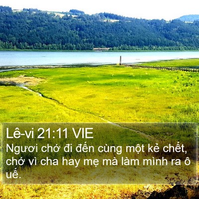 Lê-vi 21:11 VIE Bible Verse Image