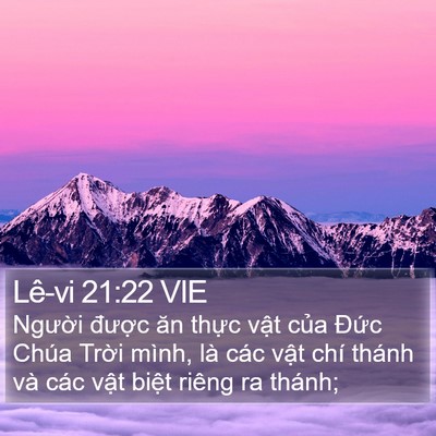 Lê-vi 21:22 VIE Bible Verse Image