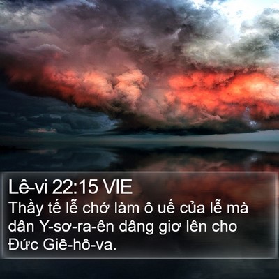 Lê-vi 22:15 VIE Bible Verse Image