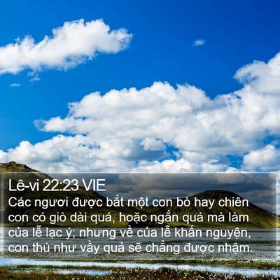 Lê-vi 22:23 VIE Bible Verse Image