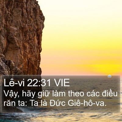 Lê-vi 22:31 VIE Bible Verse Image