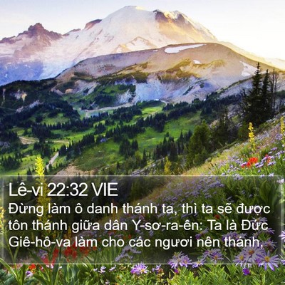 Lê-vi 22:32 VIE Bible Verse Image