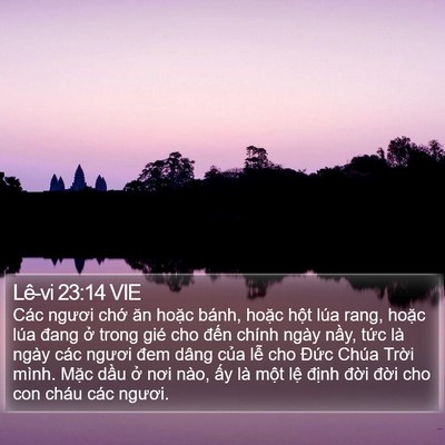 Lê-vi 23:14 VIE Bible Verse Image