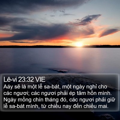 Lê-vi 23:32 VIE Bible Verse Image