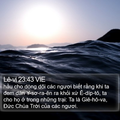 Lê-vi 23:43 VIE Bible Verse Image