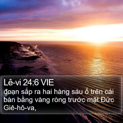 Lê-vi 24:6 VIE Bible Verse Image