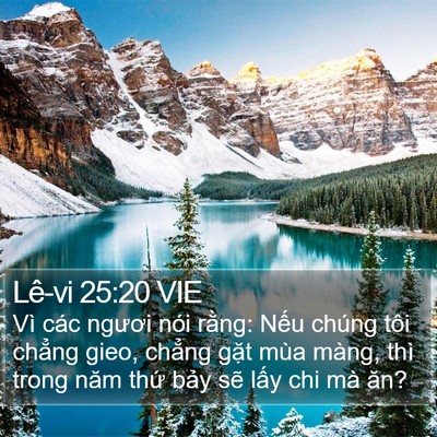 Lê-vi 25:20 VIE Bible Verse Image