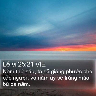 Lê-vi 25:21 VIE Bible Verse Image