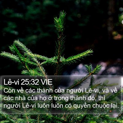 Lê-vi 25:32 VIE Bible Verse Image
