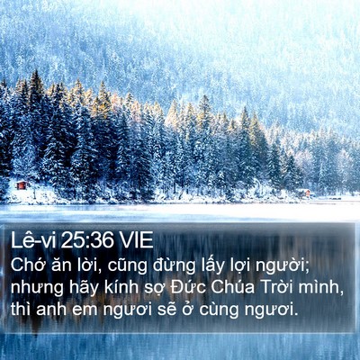 Lê-vi 25:36 VIE Bible Verse Image