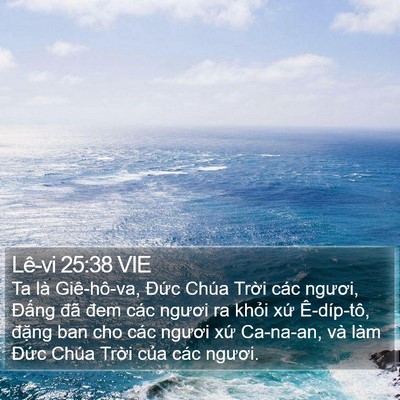 Lê-vi 25:38 VIE Bible Verse Image