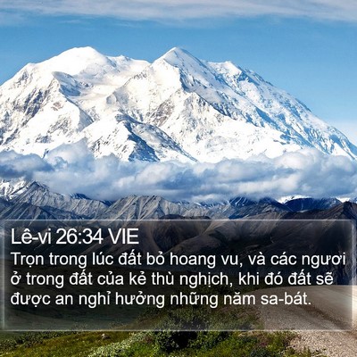 Lê-vi 26:34 VIE Bible Verse Image