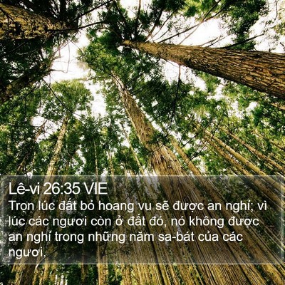 Lê-vi 26:35 VIE Bible Verse Image