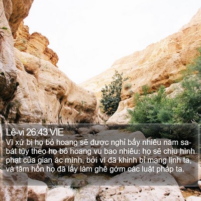 Lê-vi 26:43 VIE Bible Verse Image