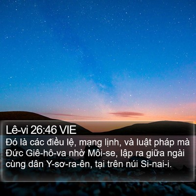 Lê-vi 26:46 VIE Bible Verse Image