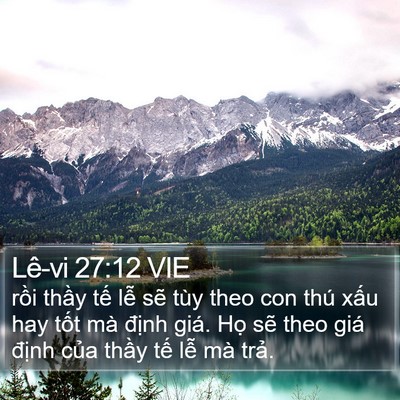 Lê-vi 27:12 VIE Bible Verse Image