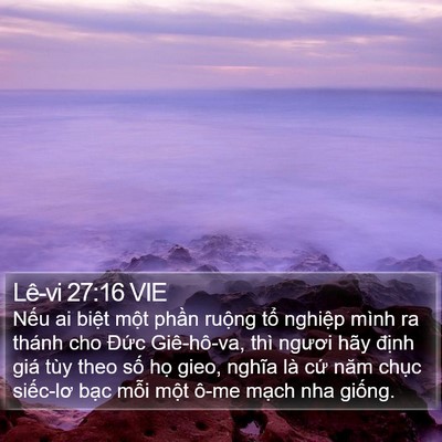 Lê-vi 27:16 VIE Bible Verse Image