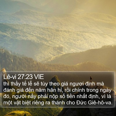 Lê-vi 27:23 VIE Bible Verse Image