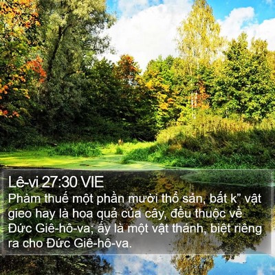 Lê-vi 27:30 VIE Bible Verse Image