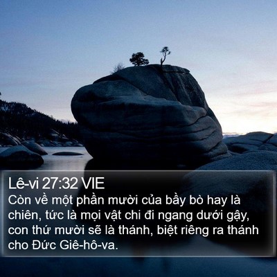 Lê-vi 27:32 VIE Bible Verse Image