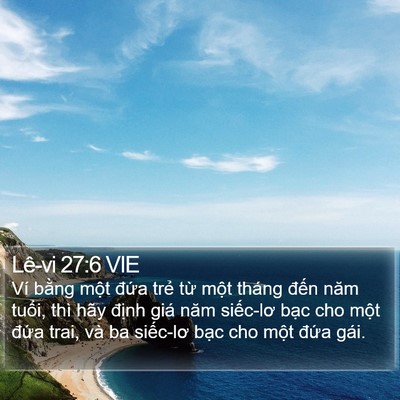 Lê-vi 27:6 VIE Bible Verse Image