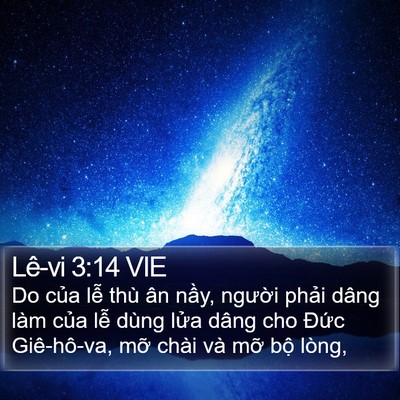Lê-vi 3:14 VIE Bible Verse Image
