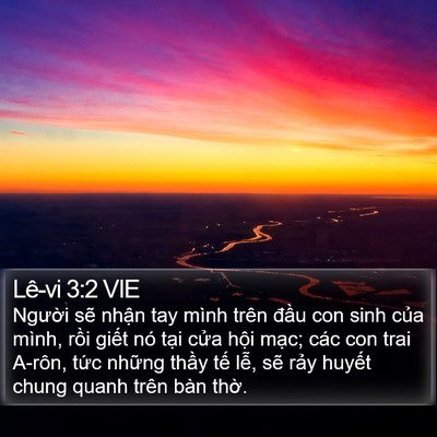 Lê-vi 3:2 VIE Bible Verse Image