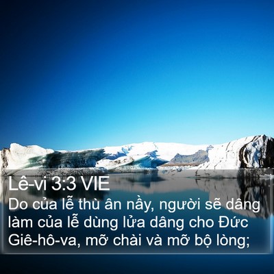 Lê-vi 3:3 VIE Bible Verse Image