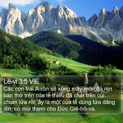 Lê-vi 3:5 VIE Bible Verse Image