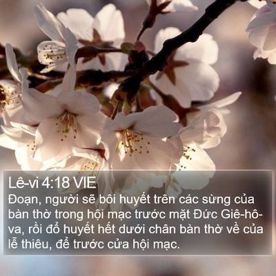 Lê-vi 4:18 VIE Bible Verse Image