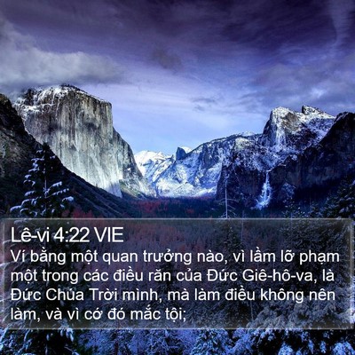 Lê-vi 4:22 VIE Bible Verse Image
