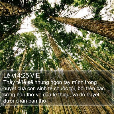 Lê-vi 4:25 VIE Bible Verse Image