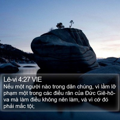 Lê-vi 4:27 VIE Bible Verse Image