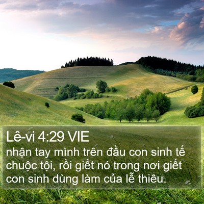 Lê-vi 4:29 VIE Bible Verse Image