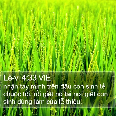 Lê-vi 4:33 VIE Bible Verse Image