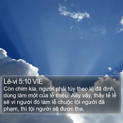 Lê-vi 5:10 VIE Bible Verse Image