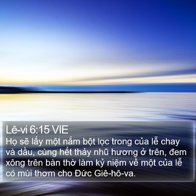 Lê-vi 6:15 VIE Bible Verse Image