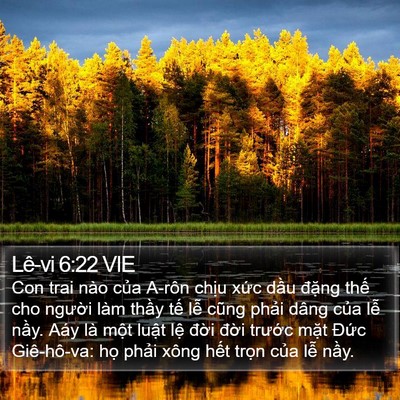 Lê-vi 6:22 VIE Bible Verse Image