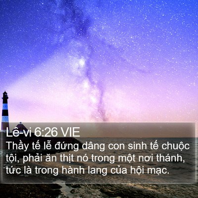 Lê-vi 6:26 VIE Bible Verse Image