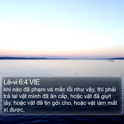Lê-vi 6:4 VIE Bible Verse Image