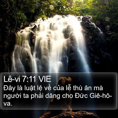 Lê-vi 7:11 VIE Bible Verse Image