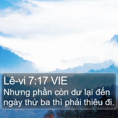 Lê-vi 7:17 VIE Bible Verse Image