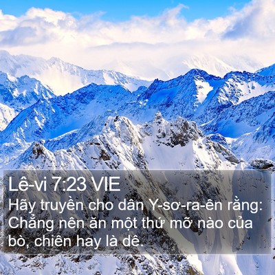 Lê-vi 7:23 VIE Bible Verse Image