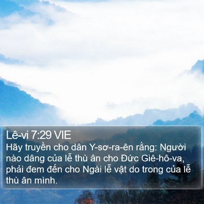 Lê-vi 7:29 VIE Bible Verse Image