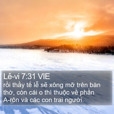 Lê-vi 7:31 VIE Bible Verse Image