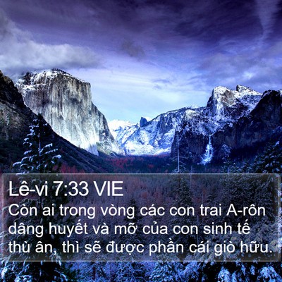 Lê-vi 7:33 VIE Bible Verse Image