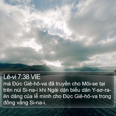 Lê-vi 7:38 VIE Bible Verse Image